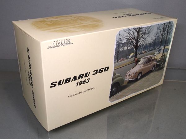 ☆エブロ 1/12 スバル360 (SUBARU360) 1963 アイボリー☆ 極美品