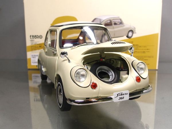 ☆エブロ 1/12 スバル360 (SUBARU360) 1963 アイボリー☆ 極美品
