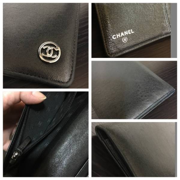 CHANEL/シャネル レザー長財布 ココボタン