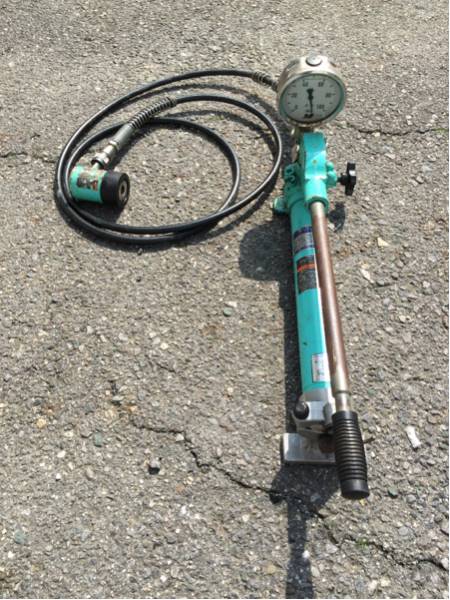 大阪ジャッキ 油圧ジャッキ ポンプ TWA-0.7 メーターのみ不動