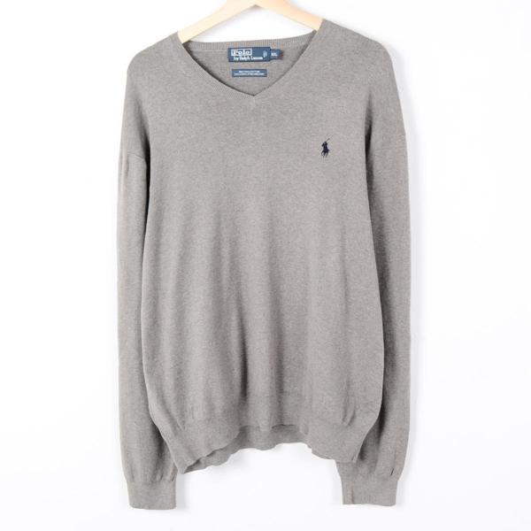 ラルフローレン Vネックコットンニットセーター XXL /wen7068