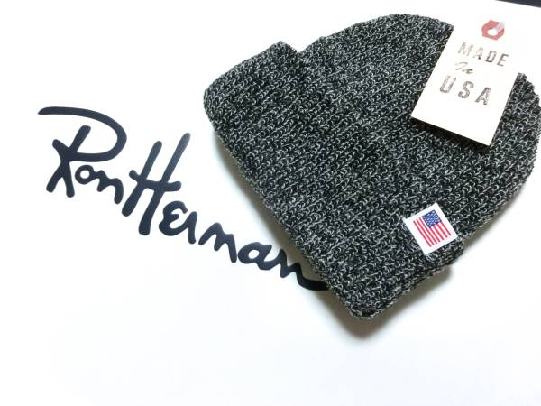 1円～新品/完売 ロンハーマンRHC ニットキャップ 霜降りブラック