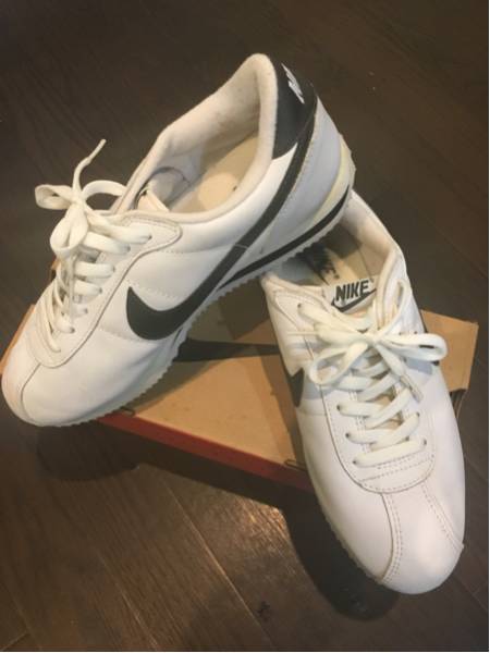 NIKE ナイキ レザー コルテッツ スニーカー 白 ホワイト 27cm