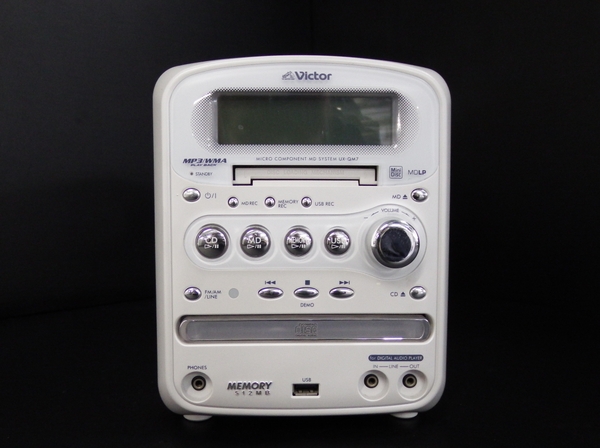 コンポ Victor UX-QM7 CD MD USB CD→USB☆ビクター コンポ UX-QM7 cd