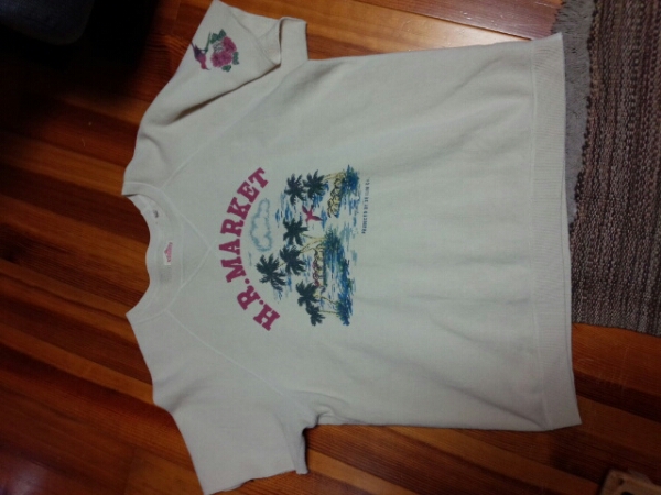 ハリウッドランチマーケット　半袖スウェット　size表記2(Ｍ）