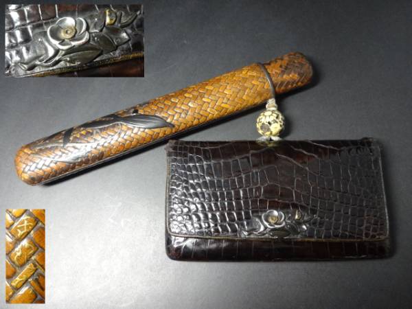 煙管筒 - 収蔵品詳細 ☆ 0 ColBase 緒締玉蒔絵 金工 提げ物 煙草