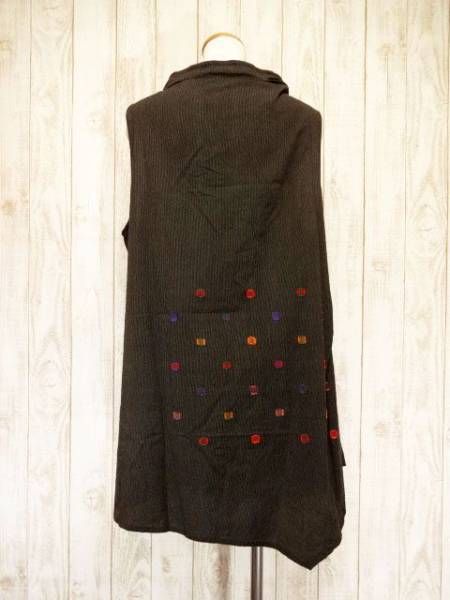 美品1回着用のみ センソユニコ 慈雨 ドット柄 チュニックワンピース40