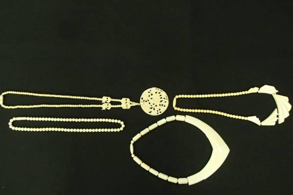 象牙　玉　ネックレス　4本セット　30g・30g・15g・53g ⑤
