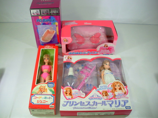 リカちゃん プリンセスカールマリア/ラブソファ/ジェニー 他4点