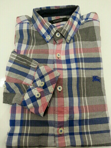 超美品　バーバリーブラックレーベル　長袖チェックシャツ2