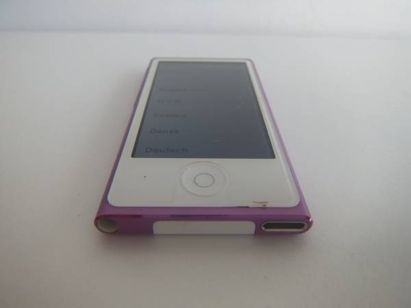 アップル♪　iPod nano 第7世代　本体パープル　中古品　Y-225