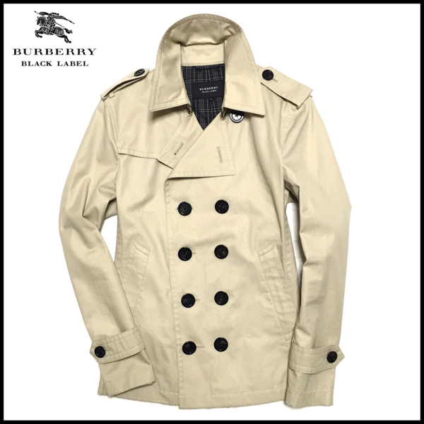◇未着用◇ BURBERRY BLACK LABEL ショート トレンチ コート M(コート 