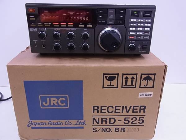 ■JRC 日本無線 NRD-525 全波受信機 0.15-34MHz/元箱/棚Z366/2