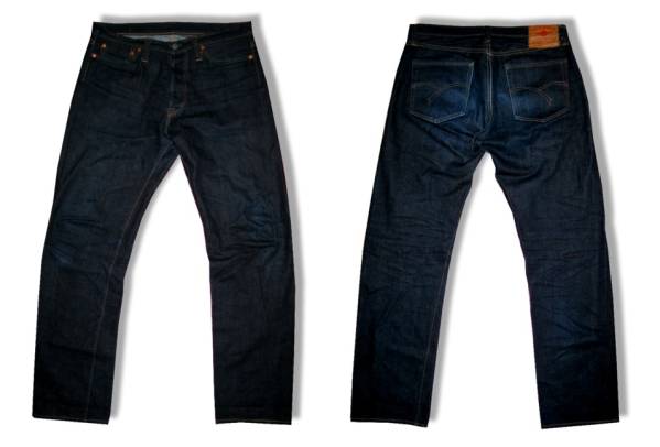 ◎極上色落ち◎濃色!THE FLAT HEAD 3009テーパードデニムW34