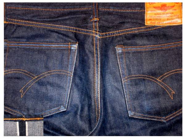 ◎極上色落ち◎濃色!THE FLAT HEAD 3009テーパードデニムW34