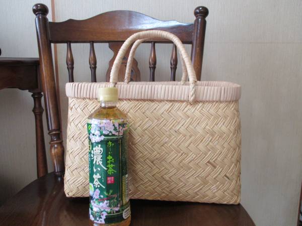 鳥越竹細工　市場かご　エコバッグ　ミニサイズ　一尺　新品　●特選　2個セット 鳥越竹細工 市場かご エコバッグ ミニサイズ 一尺 新品 ○特選○2個