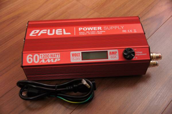 eFUEL　安定化電源1200W　最大60A　電圧可変15V～24V　美品
