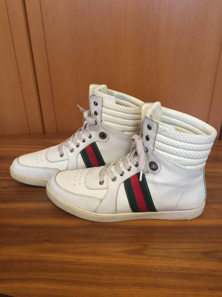 GUCCI グッチ スニーカー 白 ホワイト レザー SAINT LAURENT ホワイト