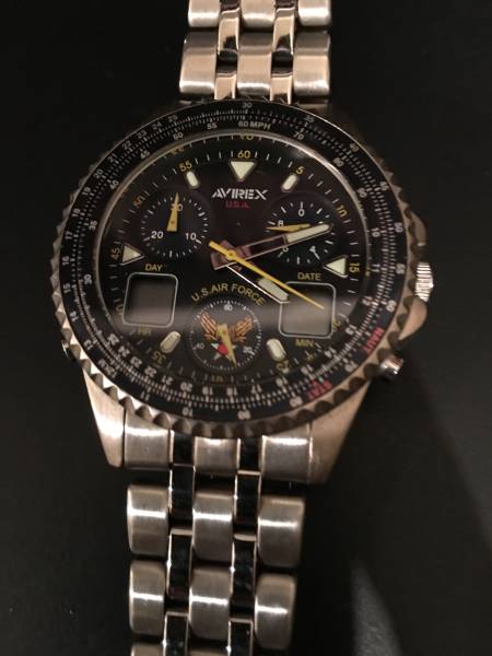 AVIREX クロノグラフ AVX007 ジャンク(クロノグラフ)｜売買された 