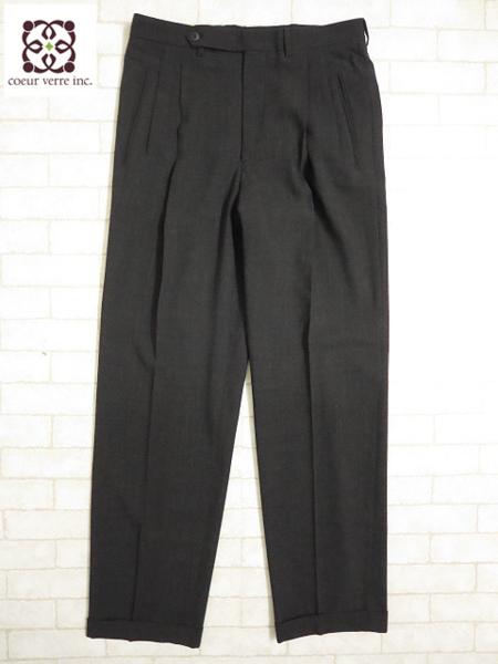 80s90s GIORGIO ARMANI黒タグ 2タック スラックス VINTAGE 希少 80s