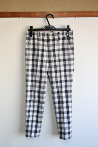 MACPHEE テーパードチェックパンツ★マカフィートゥモローランド