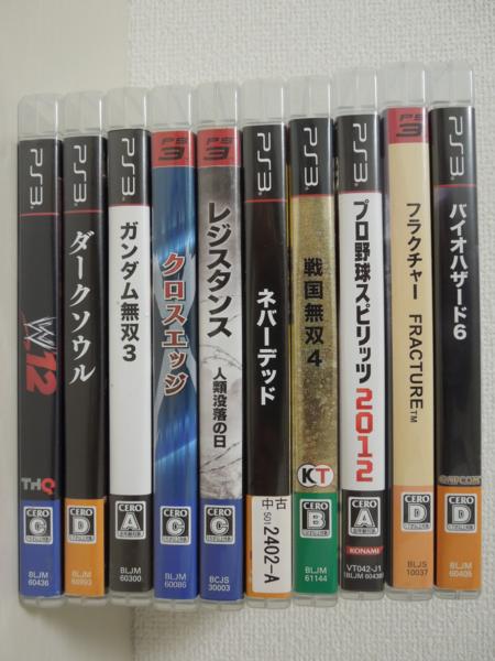 046 PS3ソフト バイオ6など10本セット④ 【ジャンク】 046 PS3ソフト