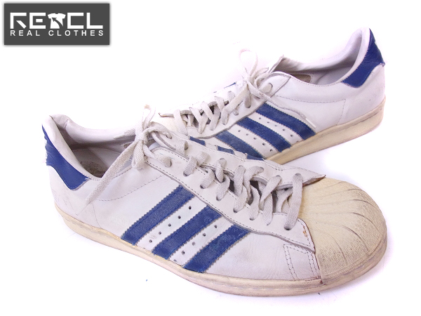 adidas/アディダス スーパースター フランス製 白×青/10.5
