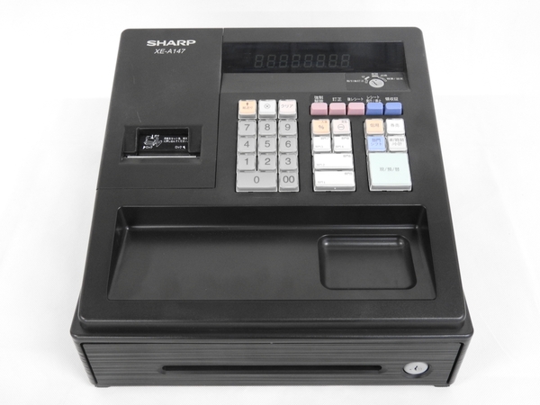 中古 SHARP XE-A147 -B 電子 レジスタ 8部門 ブラックF1793305 SHARP