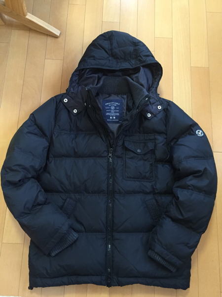 【美品】アメリカンイーグル ダウンジャケット ブラック Mサイズ