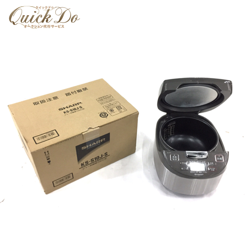 SHARP 炊飯器 KS-S10J-S 2015年製 シルバー系 外箱付