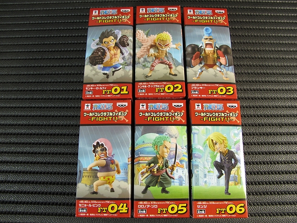 ワンピース ワールドコレクタブルフィギュア FIGHT！！ 全6種 未開封