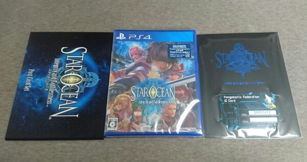 新品 PS4 スターオーシャン5 ポストカード&銀河連邦証付