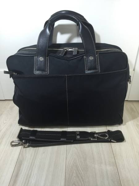 COACH 本革 × ナイロン 2way ブリーフケース ビジネス コーチ