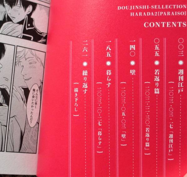 はらだ パライソ2 初回ペーパー付 同人誌セレクション 銀土