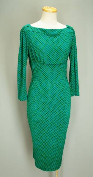 C914*ダイアンフォンファステンバーグ*総柄/総シルク/ワンピース