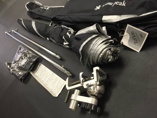 ☆スノーピーク　銀閣へらパラソル万力セット　新品☆