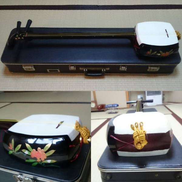 名品！津軽三味線◇大会向◇貴重な紫檀棹◇黒檀糸巻◇勘減り無し
