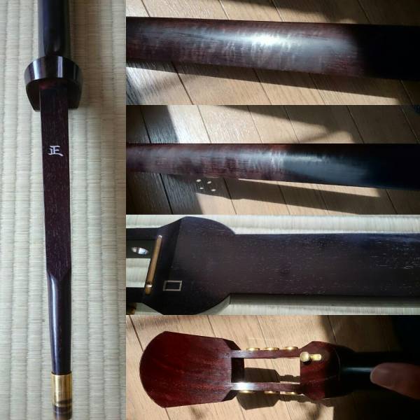 名品！津軽三味線◇大会向◇貴重な紫檀棹◇黒檀糸巻◇勘減り無し
