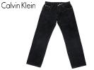 J4058★美品★カルバンクライン★ブラックストレートジーンズ 34