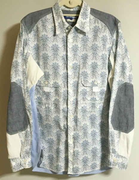 2010 junya watanabe 花柄 切替 シャツ S