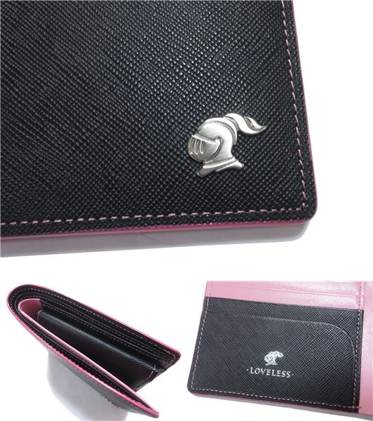 新品▽ ラブレス LOVELESS▽ 日本製 二つ折りレザー財布(二つ折り財布 