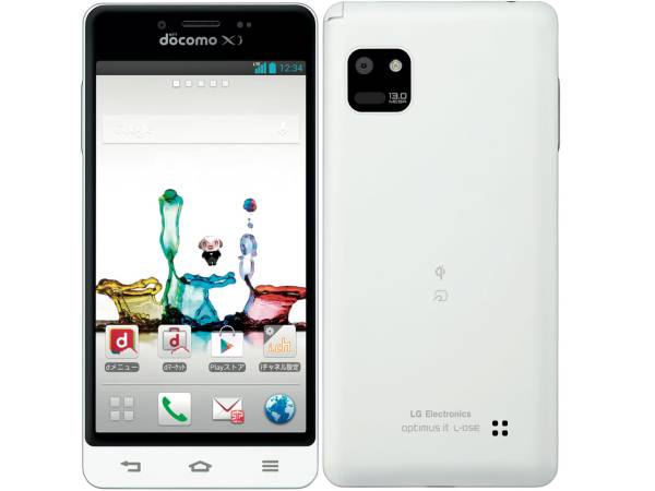 docomo　L-05E　ホワイト　訳あり商品　本体のみ