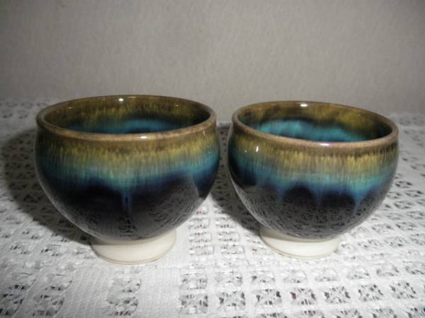 徳田八十吉 弟子作品 煎茶湯呑 森澤昭三 煎茶 茶道具