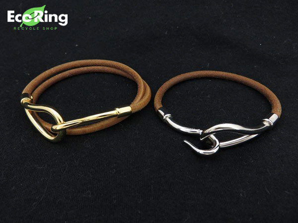 1円 エルメス ジャンボ シングル 2巻 ブレスレット 計2点 BR502