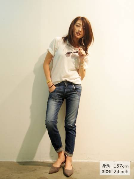 ungrid今期サルエルデニムニットTシャツGジャンロンT RODEO