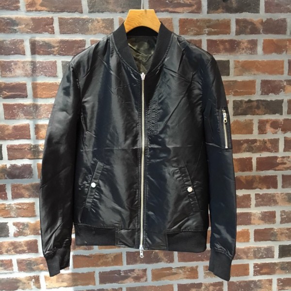 新品　nano universe リバーシブル迷彩MA-1　 【ブラック　L】