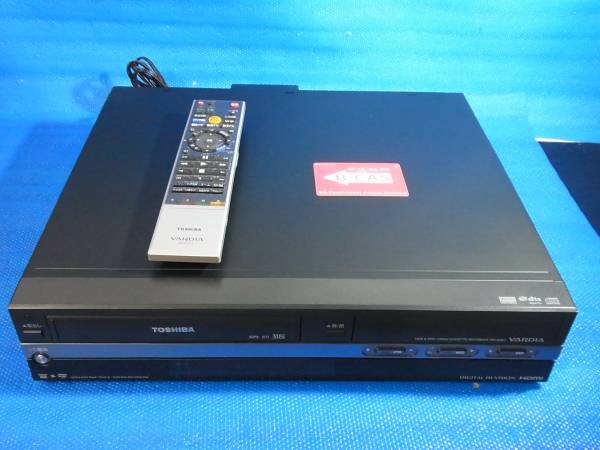 ⑩▲東芝 地デジ VHS HDD DVD ☆RD-W301☆リモ付 動作確認◎