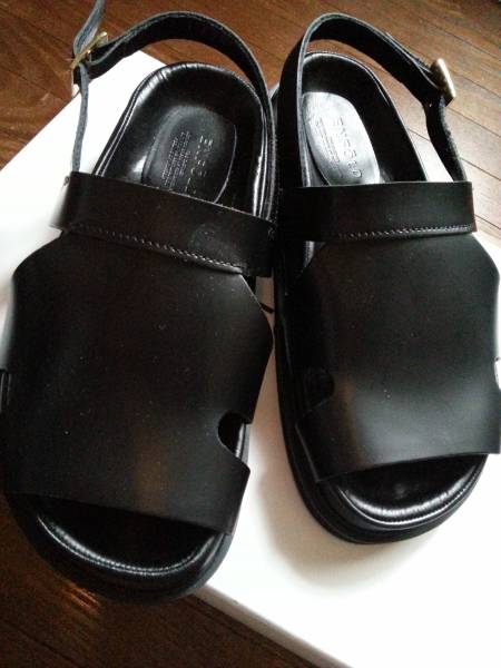 エンフォルド ENFOLD 黒 サンダル　３６ 新品 シューズ靴