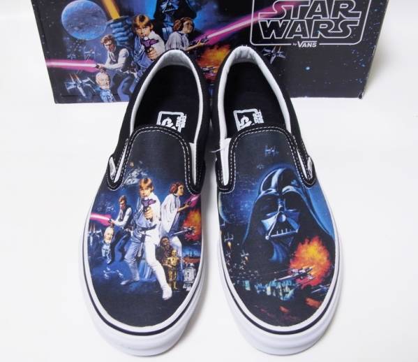 VANS スターウォーズ エピソード4 ポスター スリッポン 27.5cm