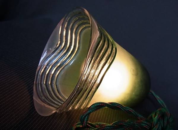 ◆イギリス　電笠　ガラスシェード　アンティーク　フル装備付　F2001